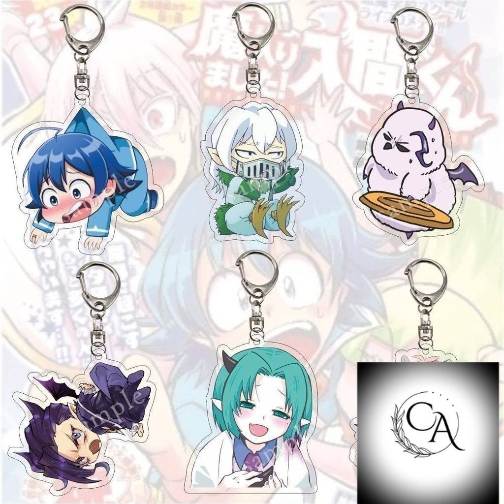 เด็กผู้หญิง HQ3 Mairimashita! Iruma-kun Iruma Clara Valac พวงกุญแจอะคริลิคพิมพ์ลายการ์ตูน