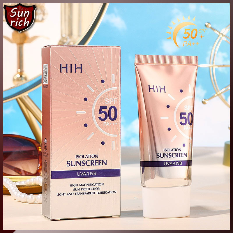 ใหม่ HIHครีมกันแดด SPF50 PA+++ เซรั่มกันแดดทาผิวกาย 40g UV Protection Waterproof Sunscreen กันแดดพอกดีเปลี่ยนผิวขาว-1528