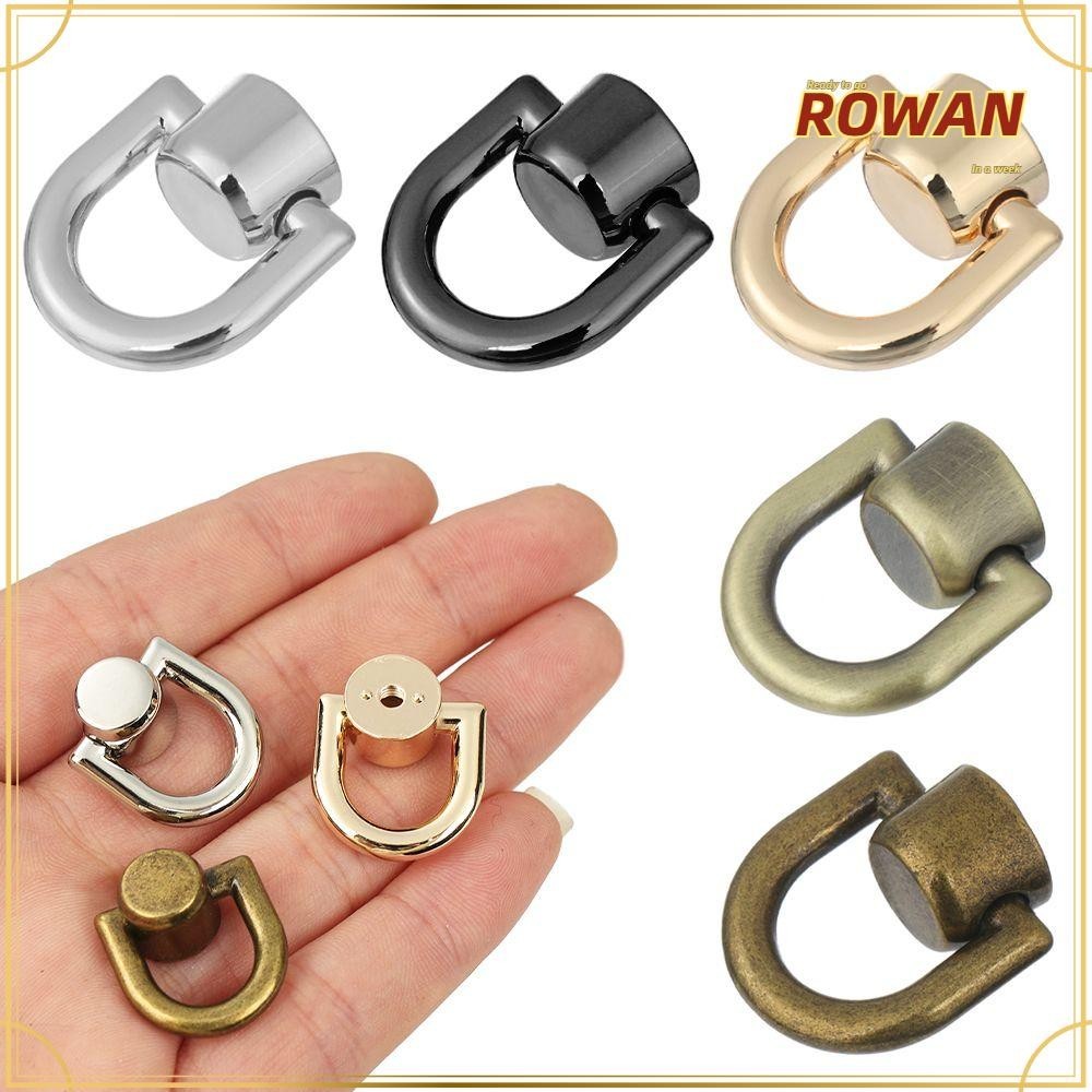 Rowans กระเป ๋ ากระดุมโลหะ Rivet DIY หัวเข็มขัด Snap หนังหัตถกรรมเดินทาง