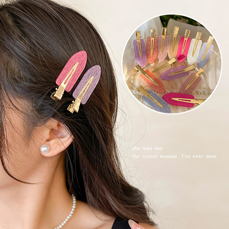 Jojo COCO Fine Glitter ไม ่ มีรอยต ่ อผู ้ หญิง Duckbill คลิปหวานและเย ็ นสาวร ้ อนอุปกรณ ์ เสริมผม