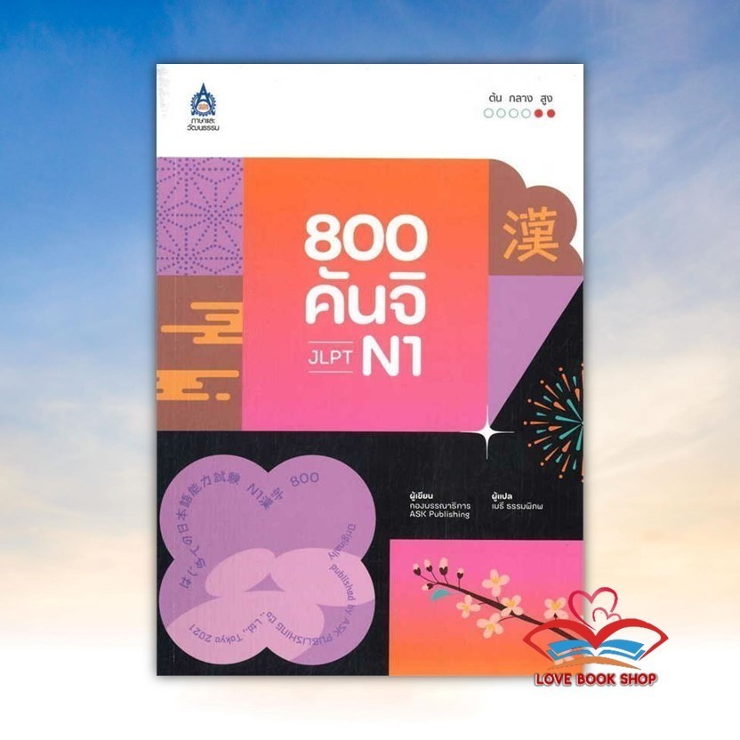 หนังสือ 800 คันจิ JLPT N1 สนพ. ภาษาและวัฒนธรร Lock GP