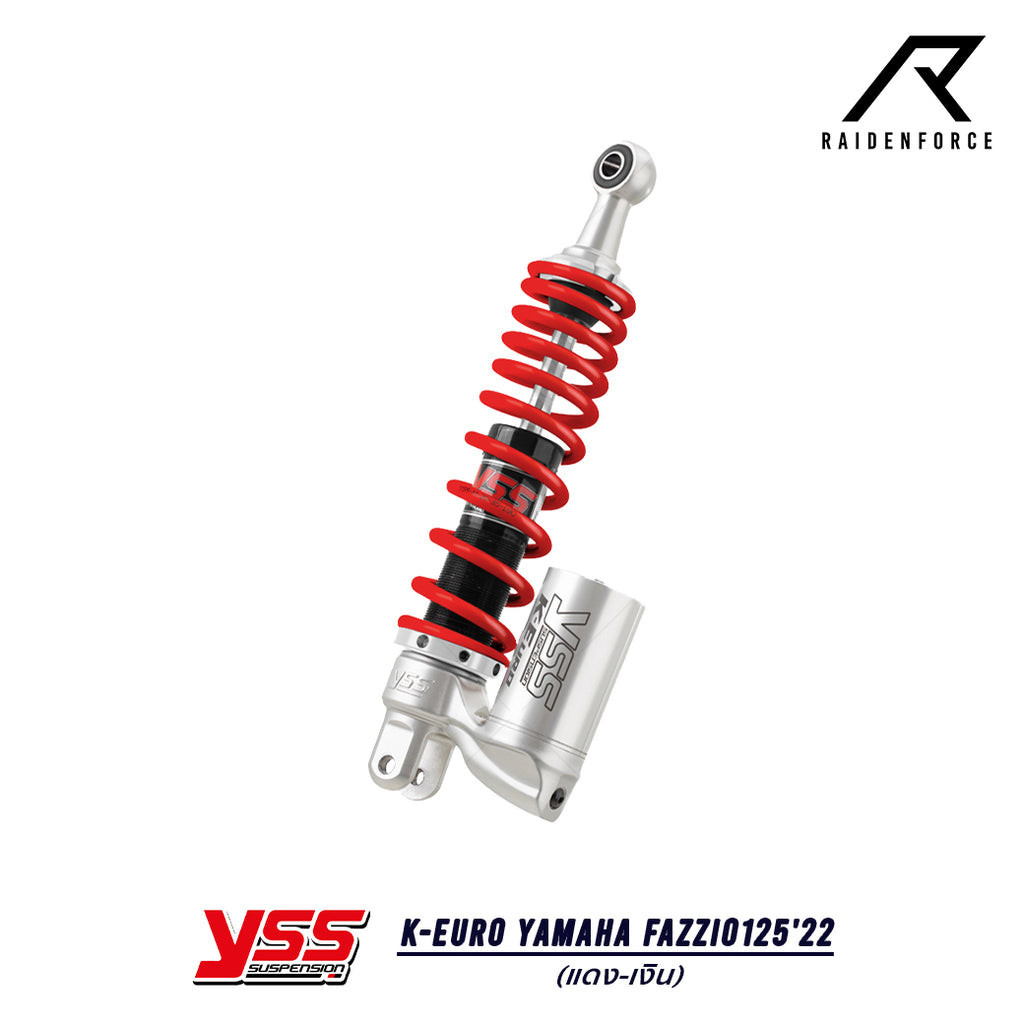 โช้ค YSS K-Euro Yamaha Fazzio125'22  สี แดง/เงิน