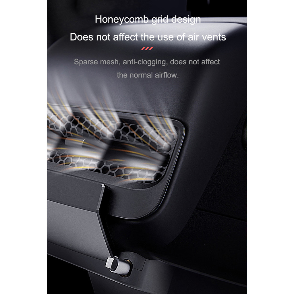 Tesla รุ่น 3/Y 2021-2024 ด้านหลัง Air Vent อัจฉริยะ Docking Station Type-C PD 27W Fast Charger USB Extender Docking Station - รูปที่ 3