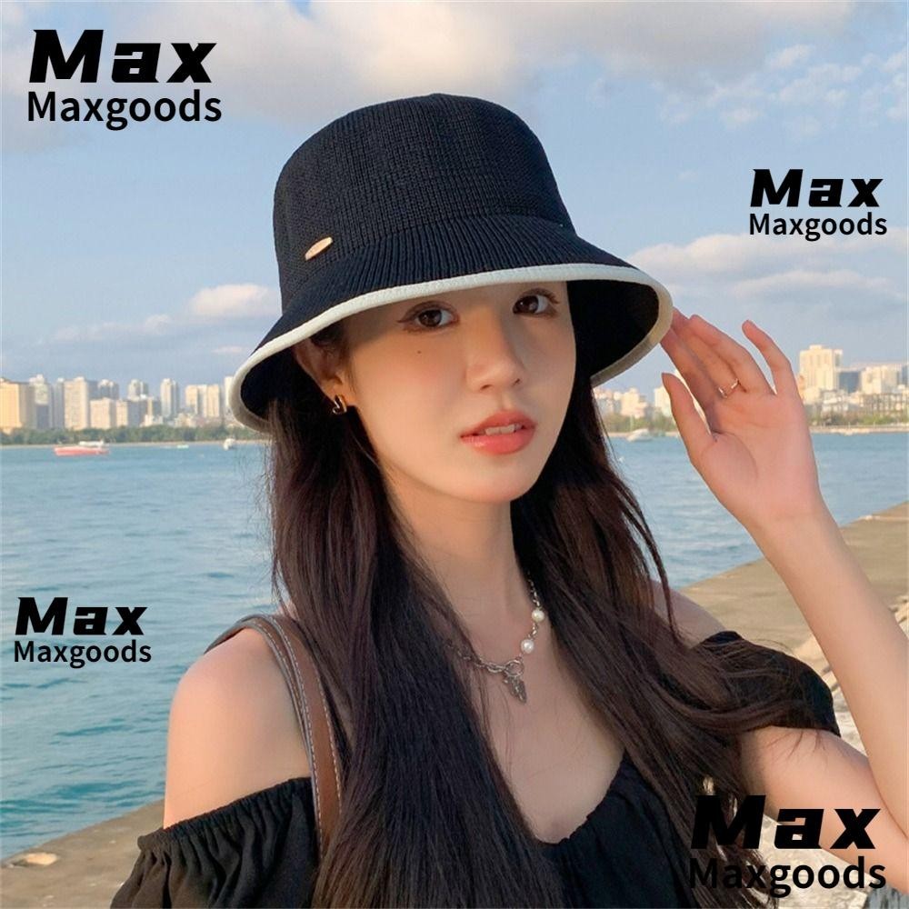Maxg Basin Hat, Sunscreen Knitted Fisherman Hat, Fashion Thin UV Protection Sun Hat Summer