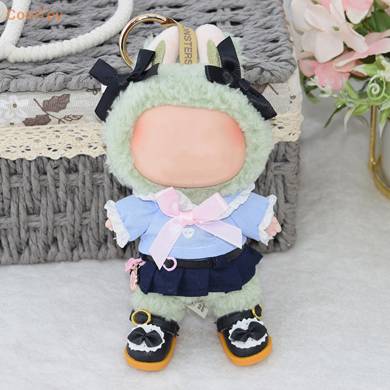 Cooltoy สําหรับ 17 ซม.Labubu Idol ตุ๊กตาน่ารัก Mini Plush เสื้อผ้าเครื่องแต่งกายอุปกรณ์เสริมแม่บ้านกระโปรงเสื้อผ้าตุ๊กตาอุปกรณ์เสริมสาวของขวัญ HOT