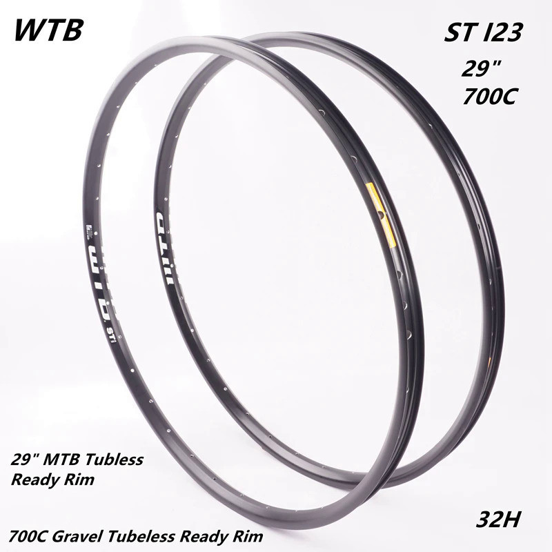 ขอบล้อโลหะผสมสำหรับจักรยานเสือภูเขา WTB ST I23 ขนาด 27.5" 29" 700C แบบข้ามกรวด 32 รู TCS 2.0 พร้อมใช