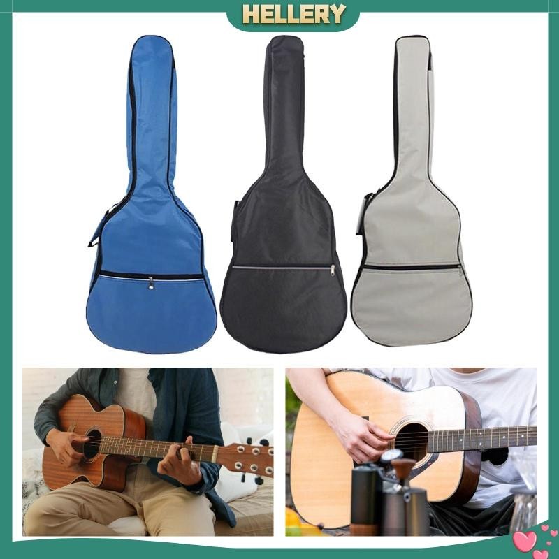 [HelleryTH ] Guitar Gig Bag Acoustic Guitar Carrying Case, Side Handle, Waterproof, Travel
