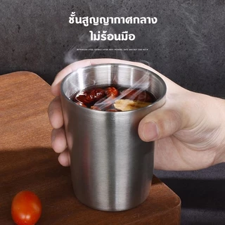 แก้วเก็บความเย็น 175ml แก้วเก็บอุณหภูมิ ไม่ร้อนมือ
