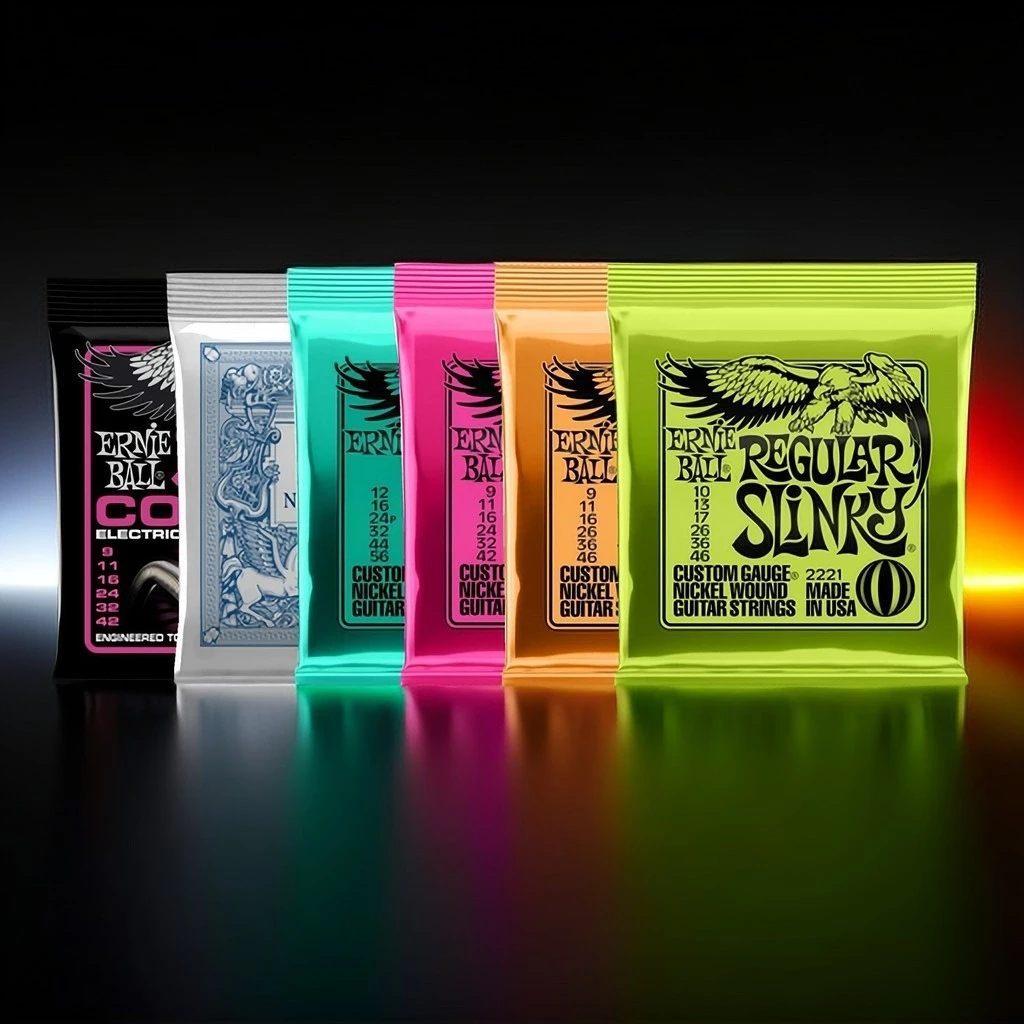 Ernie Ball กีตาร ์ ไฟฟ ้ าสายเหล ็ กนิกเกิลคาร ์ บอนสูง 2215 2221 2627 2403 2006