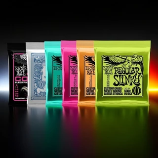 Ernie Ball กีตาร ์ ไฟฟ ้ าสายเหล ็ กนิกเกิลคาร ์ บอนสูง 2215 2221 2627 2403 2006