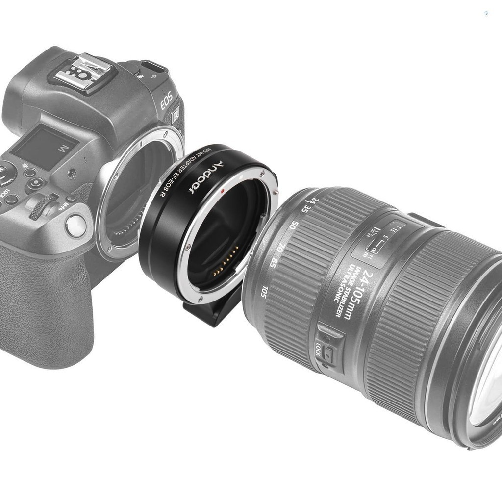 Andoer-2 Eos R Rf To Eos R เลนส์กล้องอัตโนมัติ Ef-s เลนส์ Fu Ef-eosr กล้องอัตโนมัติ Ef-s เลนส์อะแดปเตอร์เลนส์เสถียรภาพ Bfya Tpp ✿ [กล้ามเนื้อ