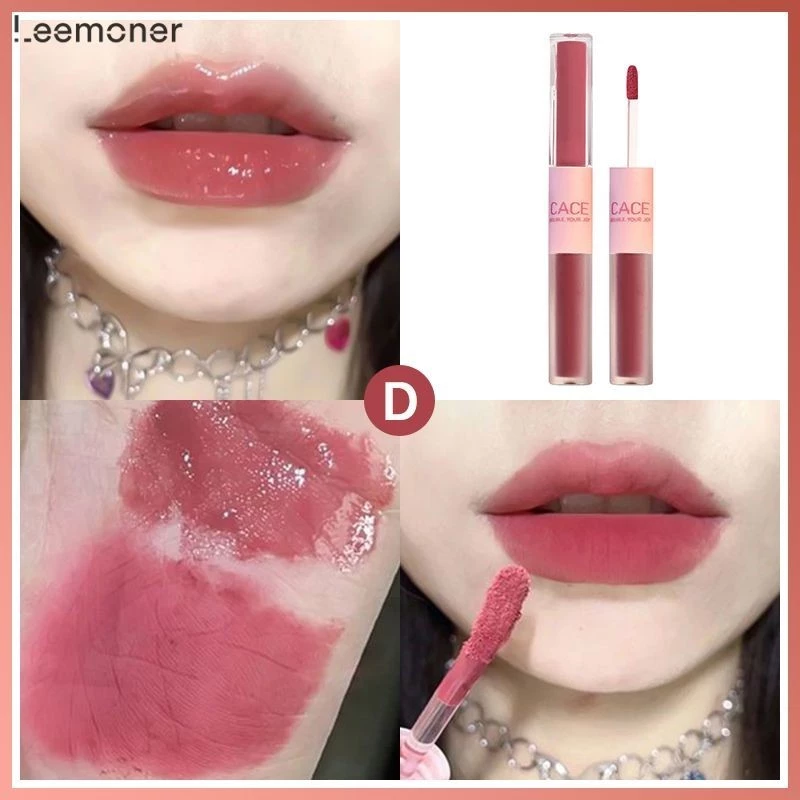 Lemon❤️Cace ลิปสติก ลิปกลอส เนื้อแมตต์ แบบสองหัว ให้ความชุ่มชื้น ไม่ติดแก้ว-LN thumbnail 10