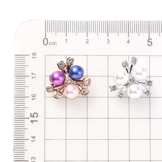 Rhinestones สีสันสดใส Flatback เลียนแบบมุก CCB ลูกปัดสําหรับทําเคสโทรศัพท ์ เสื ้ อผ ้ าผมคลิป DIY อุปกรณ ์ เสริม