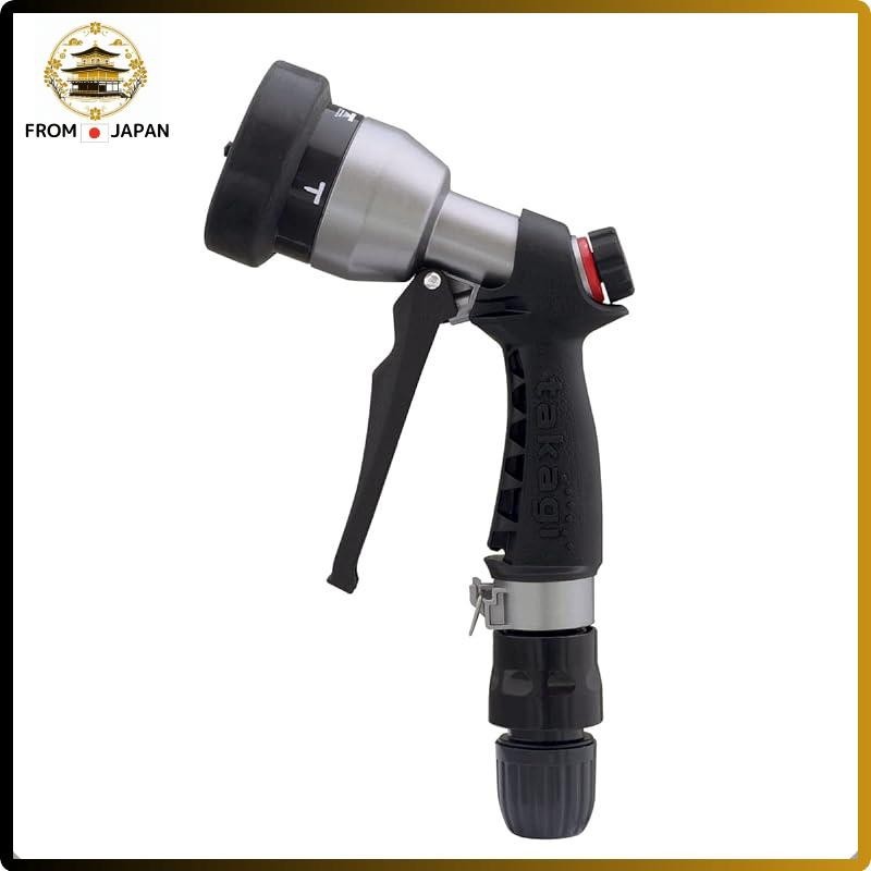 หัวฉีดสปริงเกลอร ์ Takagi Tough Metal Fa สําหรับสายยางธรรมดาพร ้ อมหัวฉีดโลหะพร ้ อมระบบควบคุมการไหล Qg556