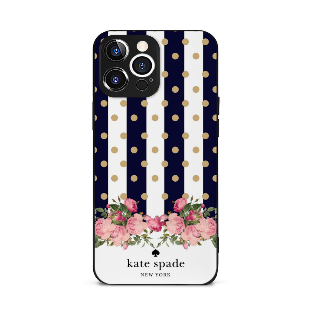 KateSpade IPhone 15 Pro Max 6.7 นิ้ว 2025 กรณีสีดําสําหรับ iPhone 17 IPhone 17 Pro IPhone 17 Pro Max