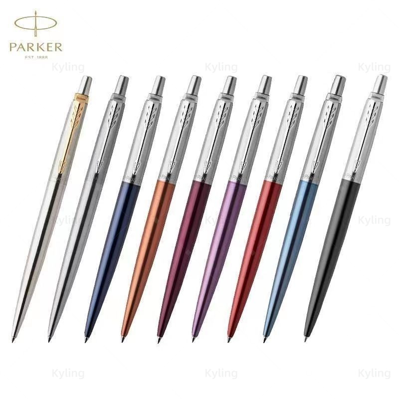 [จัดส่งในวันเดียวกัน+แกะสลักฟรี] Parker Jotter Pen PARKER Jotter Pen Multicolor High-Appearance Push Type Simple Office Pen ปากกาลูกลื่นนักเรียนแท่งโลหะของขวัญวันเกิดครูของขวัญ