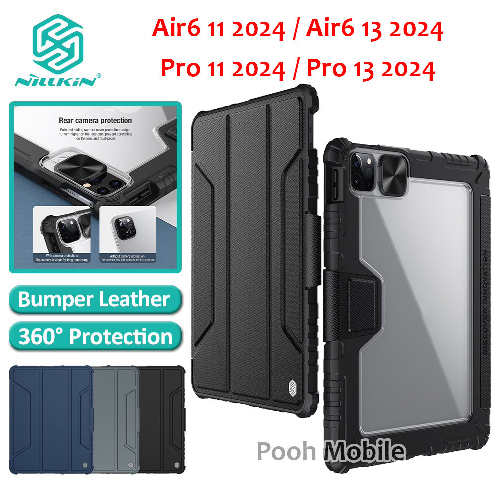รุ่นใหม่ ปี 2024 เคส Nillkin ใส่ปากกา สำหรับ ไอแพด iPad Air6 11 2024/Air6 13/Pro11/Pro13 2024/M4 Air 4/5/6 Pro 11/13 008
