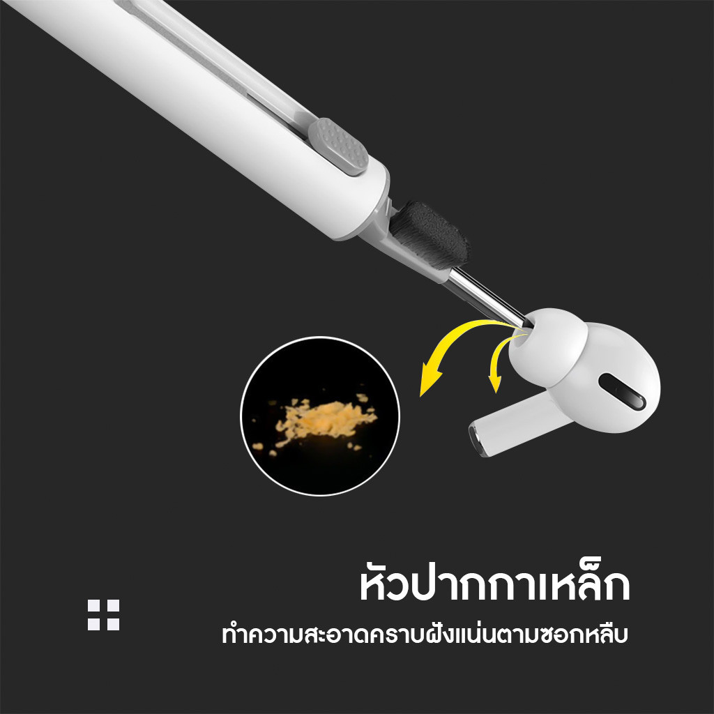 Yomihome ปากกาทําความสะอาดหูฟังบลูทูธ แบบพกพา ทำความสะอาดหูฟังบลูทูธ กล้องโทรศัพท์มือถือ ช่องลำโพง