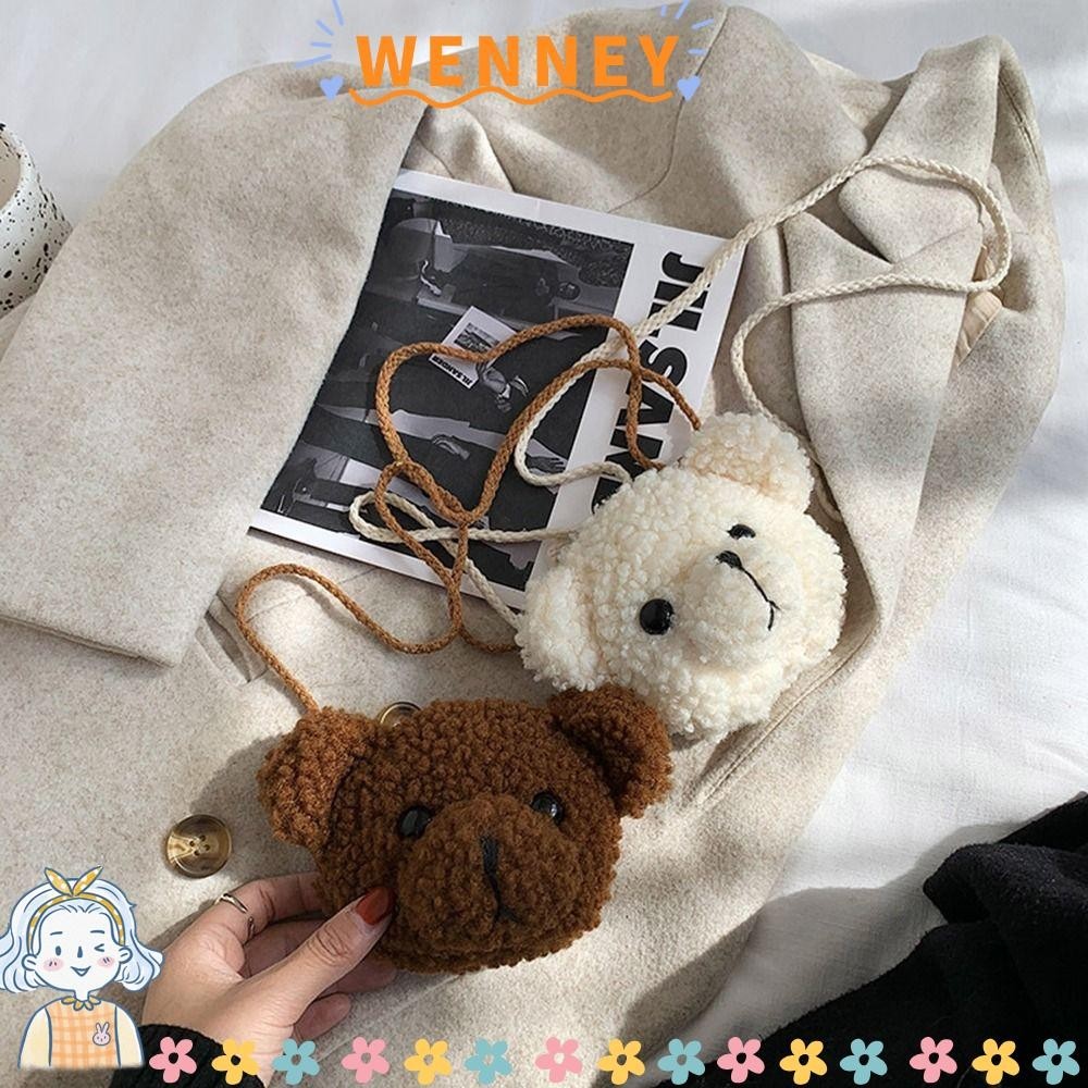Wenney กระเป ๋ าสะพายการ ์ ตูนยัดไส ้ กระเป ๋ ามินิสัตว ์ กระเป ๋ าเป ้ สะพายหลัง