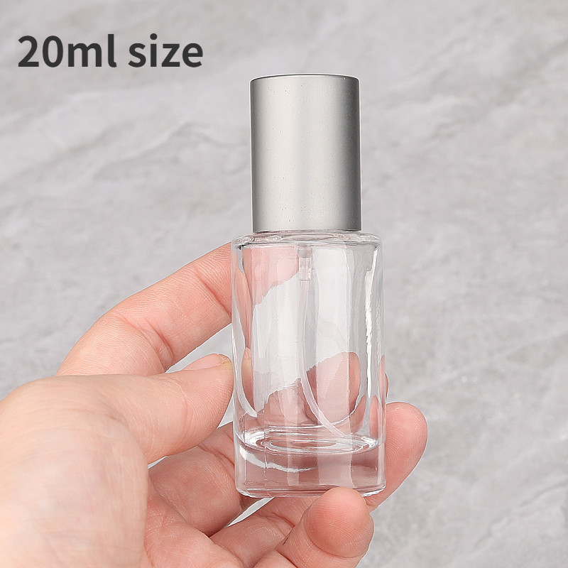 20ml 30ML ขวดสเปรย์ทรงกระบอกน้ําหอม Tansare แก้วที่ว่างเปล่าแบบพกพาขวดตัวอย่างรีฟิล