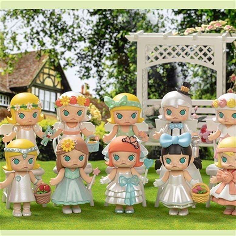 เป่ยซีจู-เคลียร์! Popmart popmart ของแท้ Molly Wedding Flower Girl Series Doll Mystery Box Figure