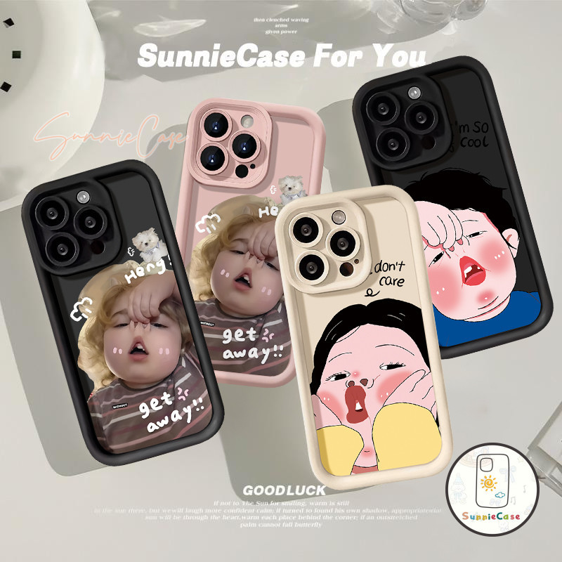 น่ารักหมูจมูกหมูสาวผมบลอนด์สำหรับ OPPO A17 A12 A16 A38 A58 A57 A7 A78 A18 A5s A77 A54 A17K A5 A16K A9 A53 Reno 5 A15 A3s