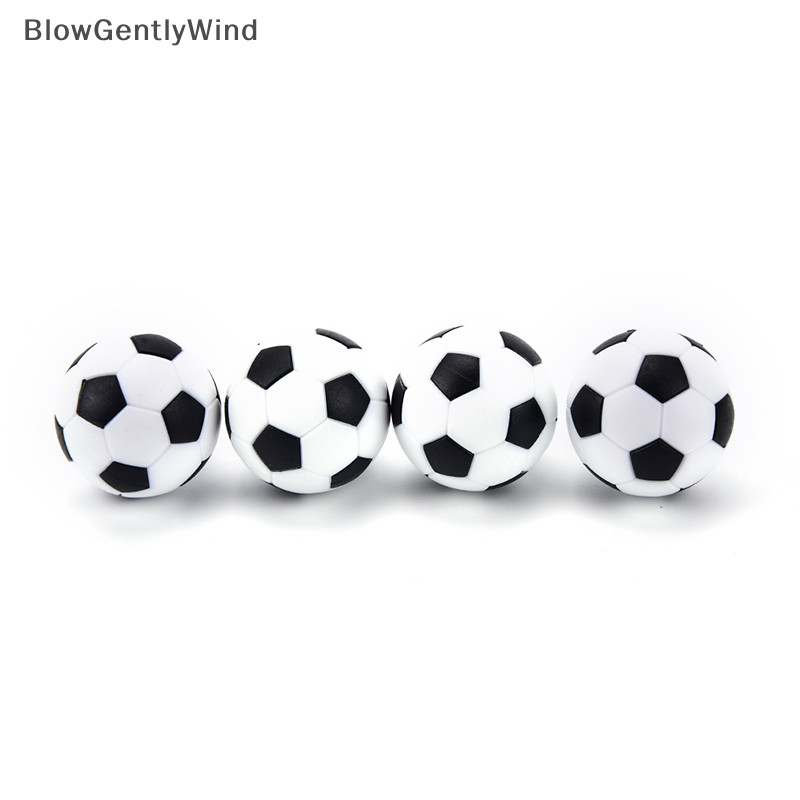 Blowgentlywind 4 ชิ ้ น 32 มิลลิเมตรสีดําและสีขาว Foosball ตารางฟุตบอลฟุตบอลลูกฟุตบอลเท ้ าเด ็ กพลาสติก BGW