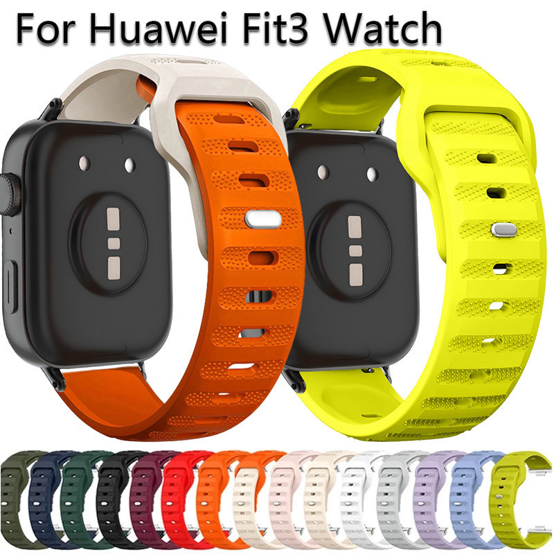 Comfort สายรัดซิลิโคนสําหรับ Huawei Watch Fit 4 3 กีฬานาฬิกาสร้อยข้อมือสําหรับ Huawei นาฬิกา Fit 4pro 3 Smartwatch สายรัดข้อมืออุปกรณ์เสริม – โปรปัง