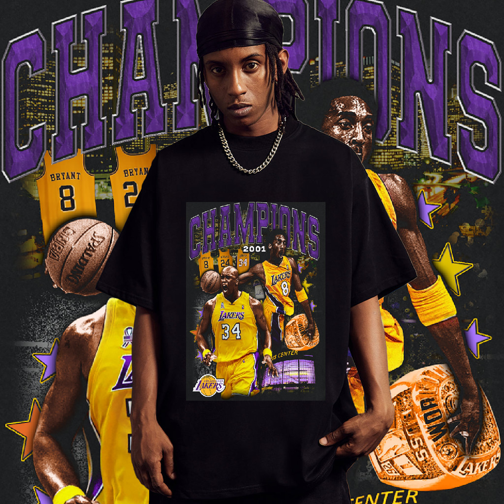 รวม OK Bryant&O'neal กีฬา Lakers ระบายอากาศได้ สันทนาการ เสื้อยืด สามารถ DIY