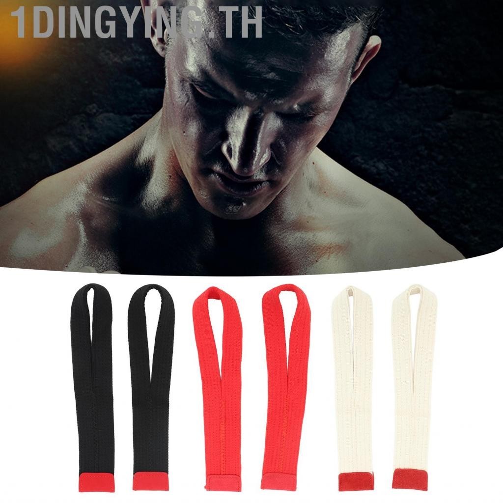 1dingying.th Weight Lifting Wrist Strap Polyester 1 Pair Precise Stitching Suitable Length Fixed Anti Slip Soft for Strength Training