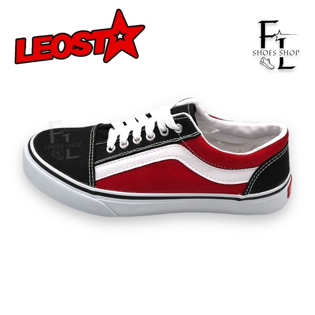 LEO ผ้าใบทรงVanz รองเท้าผ้าใบ รองเท้าผ้าใบชาย รุ่น E8+ Size 38-44