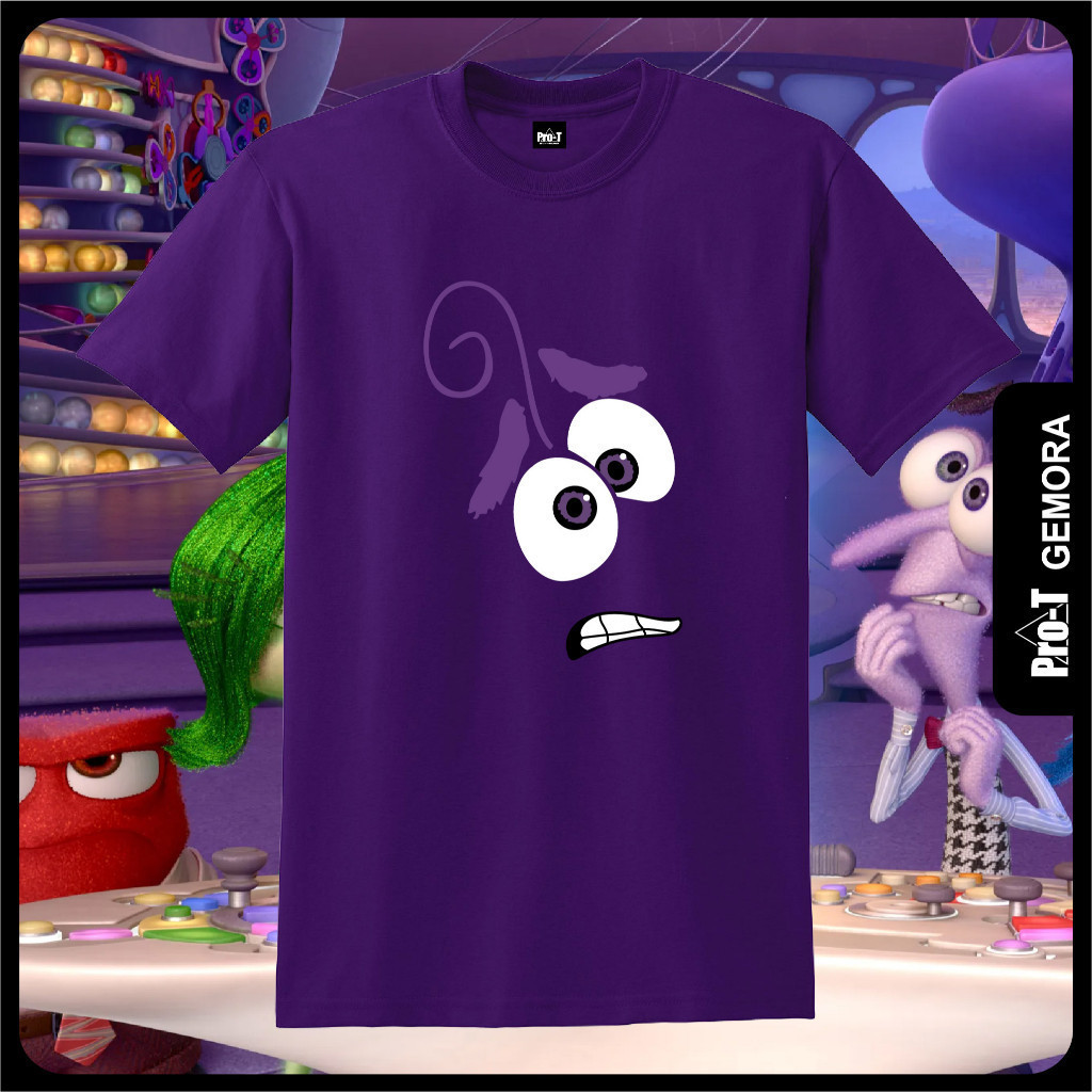 ใหม่ Pixar Inside Out 2 เสื ้ อยืดคอ O-neck กราฟิก 100 % สําหรับผู ้ ชาย