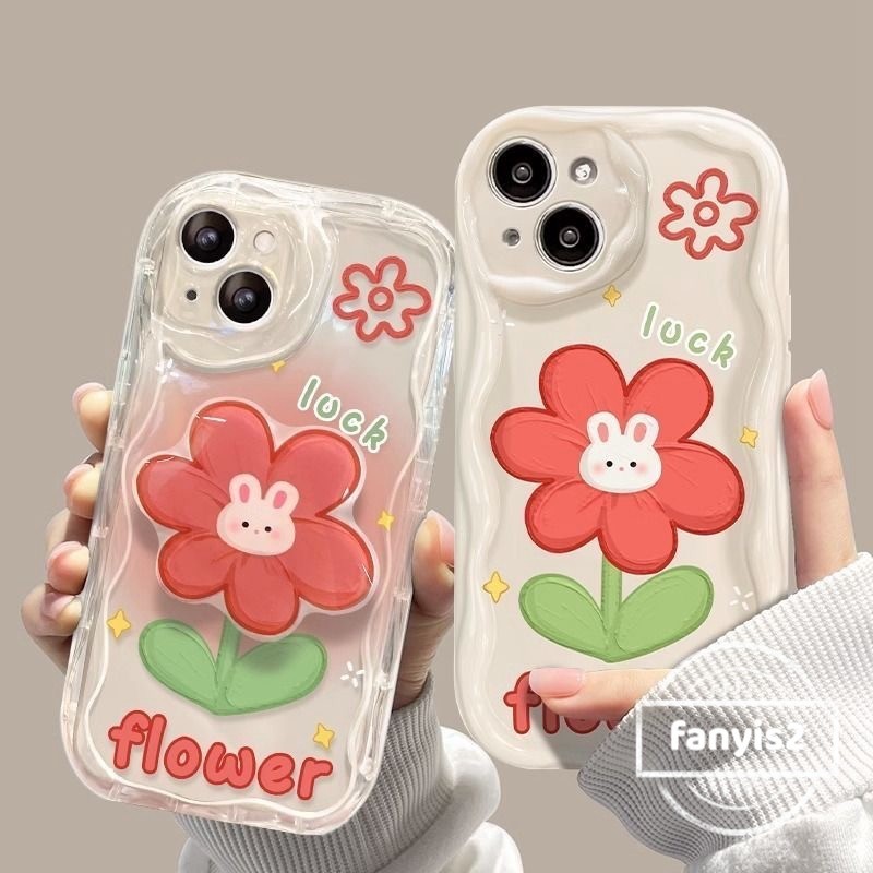 Vivo Y03 Y100 Y28 Y17s Y27 Y22 Y20 Y16 Y02s Y33T V29E Y33S Y21T Y21S Y20i Y36 V25 Y20 Y17 Y15 Y12 Y91 Y95 Y93 ฝาครอบดอกไม้อ่อนเคสโทรศัพท์น่ารัก