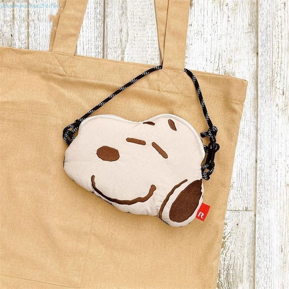 Sevenhome3e Snoopy Crossbody Bag, กระเป๋าสะพายการ์ตูน Snoopy Handbag, Simple Makeup Bag Phone Bag Storage Bag Children