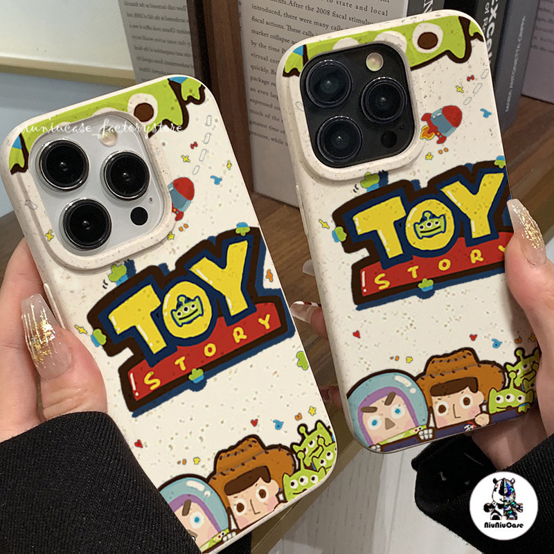 For เคสไอโฟน11 โลกของเล่น เคสโทรศัพท์ สำหรับ iPhone 11 12 13 14 15 Pro Max X 7 Plus XS Max เคส ย่อยสลายได้ ซิลิโคนนุ่ม