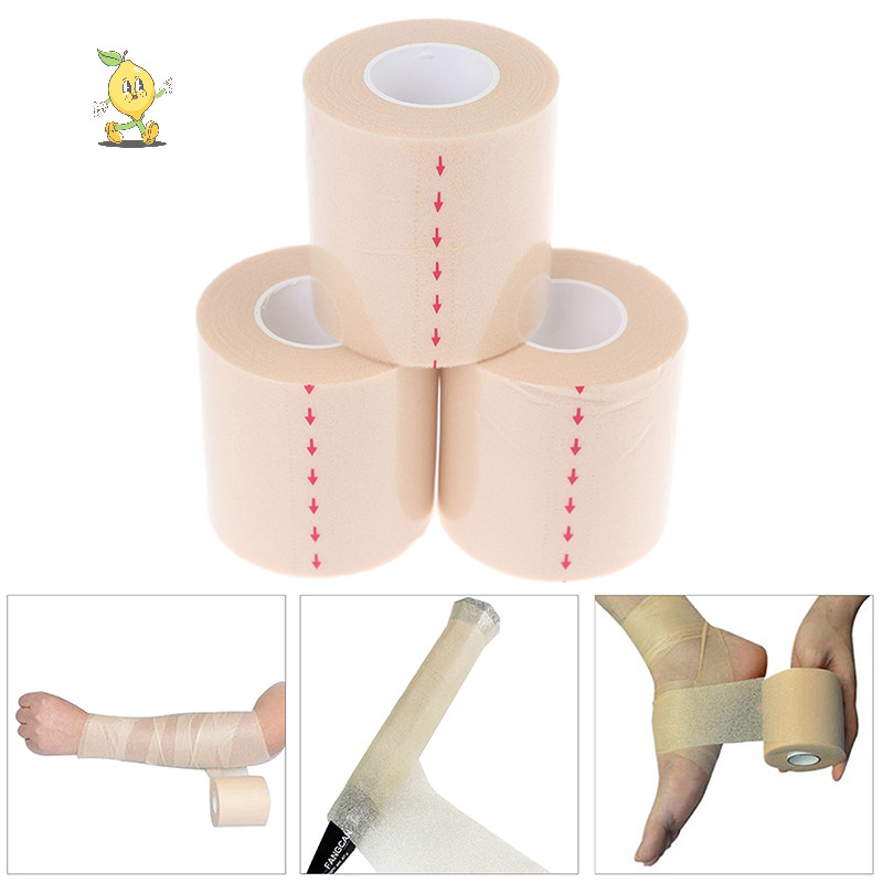 [mozh ] 6cm *20M PU Foam El & Knee Pads ฟิล ์ มโฟม Underwrap เทปกีฬา [TH ]
