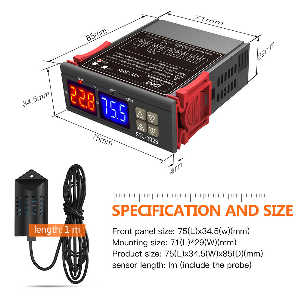 STC-3028 ตัวควบคุมอุณหภูมิ thermostat รูปที่ 7