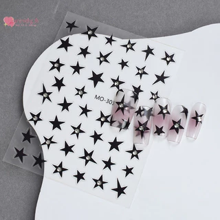 Renbg 3D ไม่สม่ําเสมอ Pentagram Rhinestone สติ๊กเกอร์ติดเล็บ Y2K Satr เล็บ Decals Starlight Charm ฟอยล์ตกแต่ง Self กาว TH