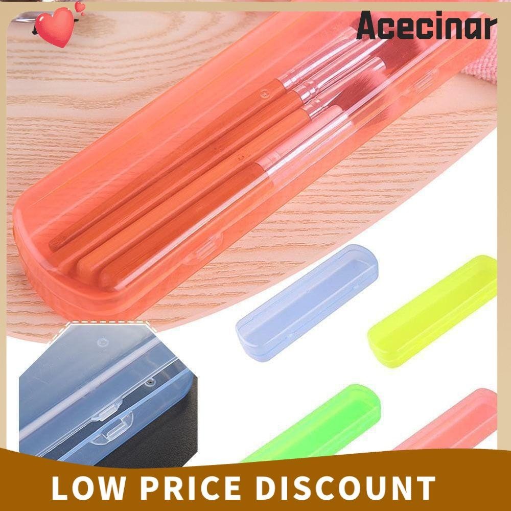 Acecinar กล่องแปรงสีฟัน, กล่องเก็บของความจุขนาดใหญ่พลาสติก, ภาชนะสีลูกกวาดสําหรับเดินทาง