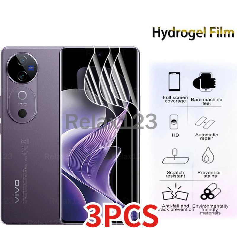 3pcs สําหรับ Vivo V40 ฟิล์มป้องกันสําหรับ Vivo V40 5G VivoV40 5G VivoV 40 V40SE V40Lite 2024 Soft Hy