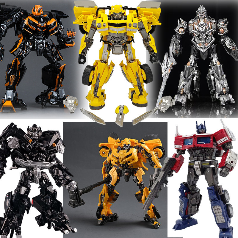 Bumblebee Transformers Rise of the Beasts Ironhide Deformation ของเล่น Toyworld Optimus Prime Hot Rod Sentinel Prime Shockwave Transformer Stidio Series หุ่นยนต์รุ่นของเล่น