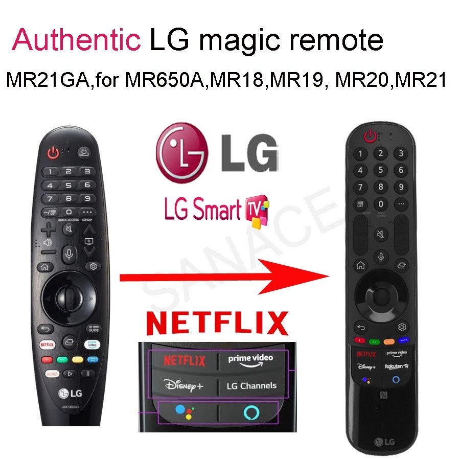 ใช้ 100% สําหรับ LG Magic Remote -MR22 เข้ากันได้กับ MR19,MR20, ไม่จําเป็นต้องการตั้งค่า