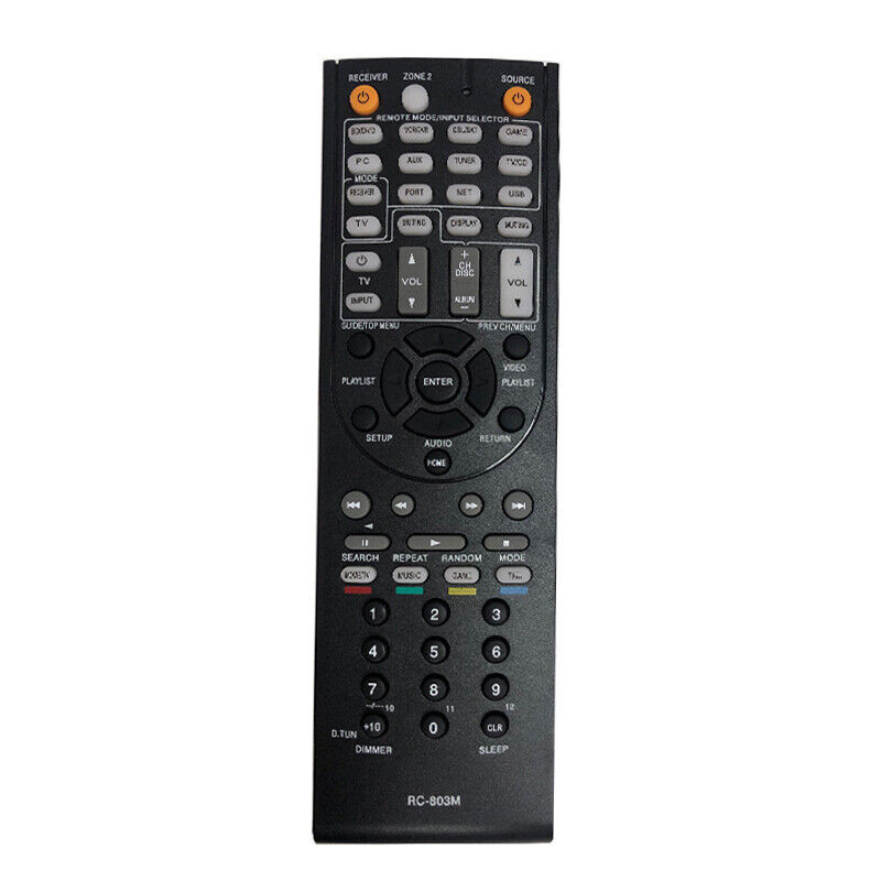 RC-803M สําหรับตัวรับสัญญาณ AV Onkyo TX-NR609 TXNR609 TXNR609B เปลี่ยนรีโมทคอนโทรล