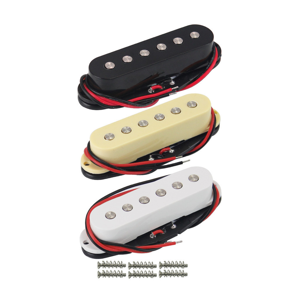 Fleor 1PCS แม่เหล็กเซรามิค Single Coil Guitar Pickup ST กีตาร์ไฟฟ้า