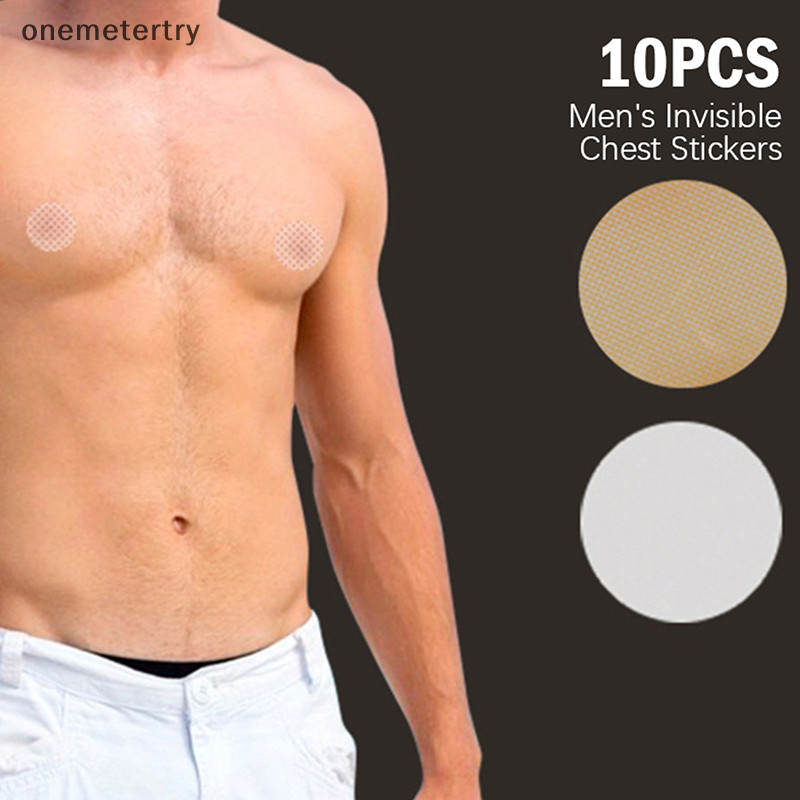 Onem 10PCS ผู้ชายจุกนมที่มองไม่เห็นยกเต้านม Bra วิ่งปกป้องหัวนมสติกเกอร์ n