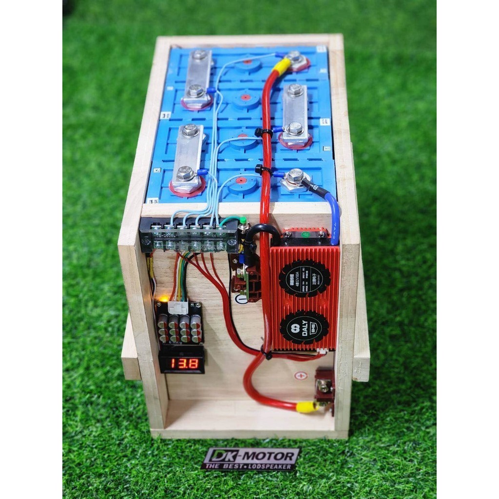 [🚨🚨ส่งด่วนในไทย🚨🚨]12v 200ah แบตลิเธียม 3.2v 4s ครบชุด BMS DALY แบตเตอรี่ LiFePo4 3.2v 200ah ใส่ Acti