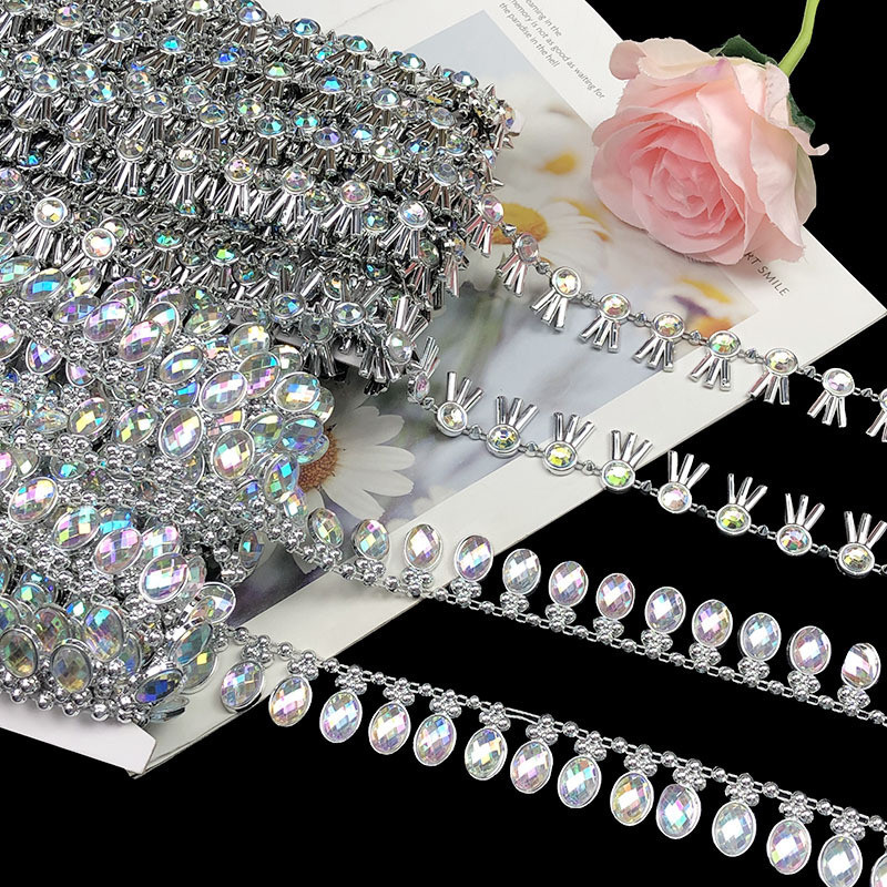 ชิ้นส่วนแฮนด์เมดลูกไม้ปัก 💎 ทรงไข่นกพิราบ สำหรับฮิจาบเบลลี่แดนซ์ มีสต็อกส่งไว