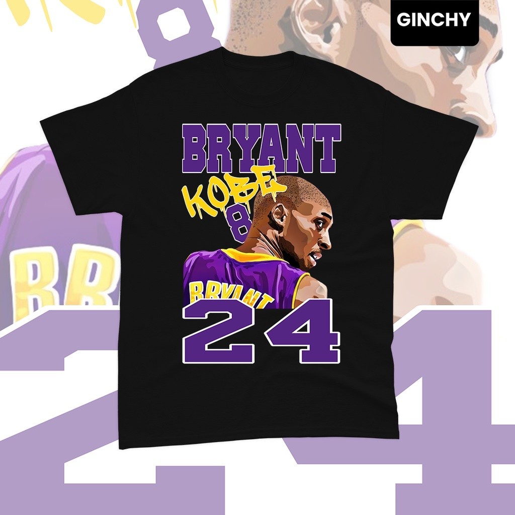 [พร้อมส่ง]Kobe Bryant 24 Inspiration "Kobe Art 24" Edition S น่ารัก y2k เซ็กซี่ สีขาว คอกลม สินค้ามา