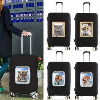 ผ้าคลุมกระเป๋าเดินทางแบบยืดเพิ่มความหนาหูหิ้วขวาซ้าย S,M,L,X…