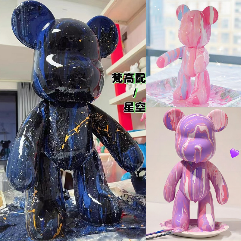 พร้อมส่งในไทย‼ หมีเทสี DIY ชุดโมเดลหมีเทสี ของเล่นศิลปะ ของตกแต่งบ้าน มีชุดพร้อมทำ